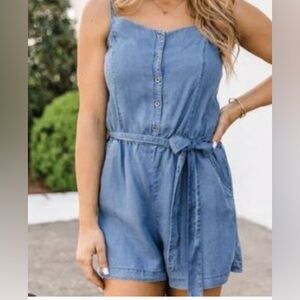 Blue Jean Romper- Size Large